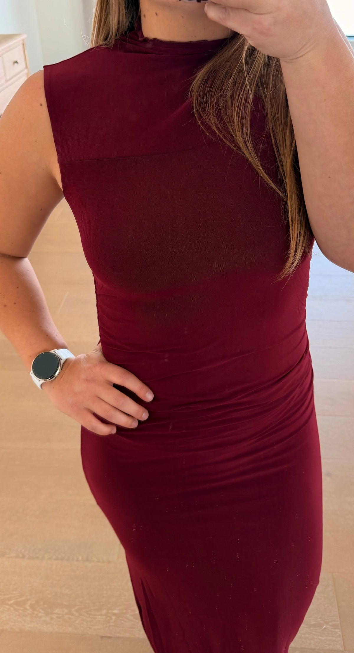 The Dirty Shirley Mesh Midi Dress