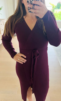The Sangria Wrap Dress