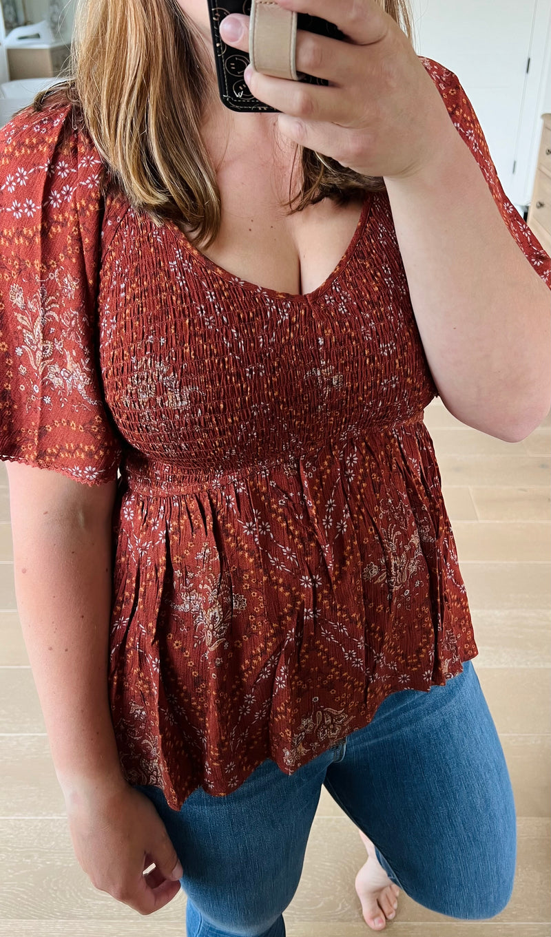 The Prairie Flutter Sleeve Top