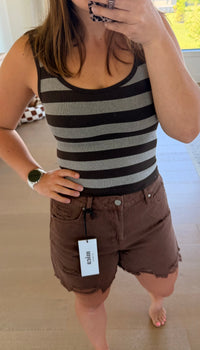 The Java Chip Boyfriend Midi Shorts