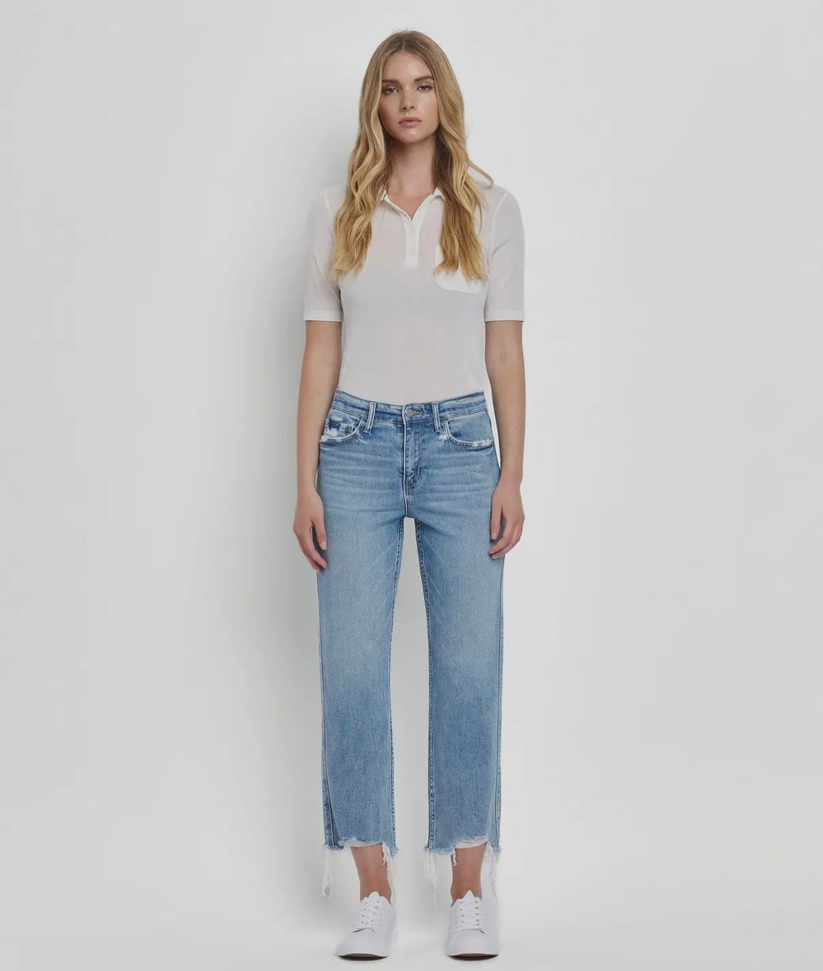 The Lenae Highrise Straight Jeans