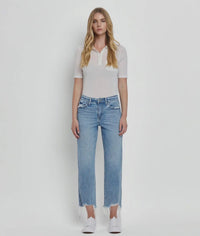 The Lenae Highrise Straight Jeans