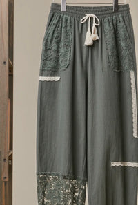 The Maryanne Patchwork Crochet Joggers