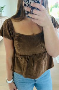 The Romantic Corduroy Top
