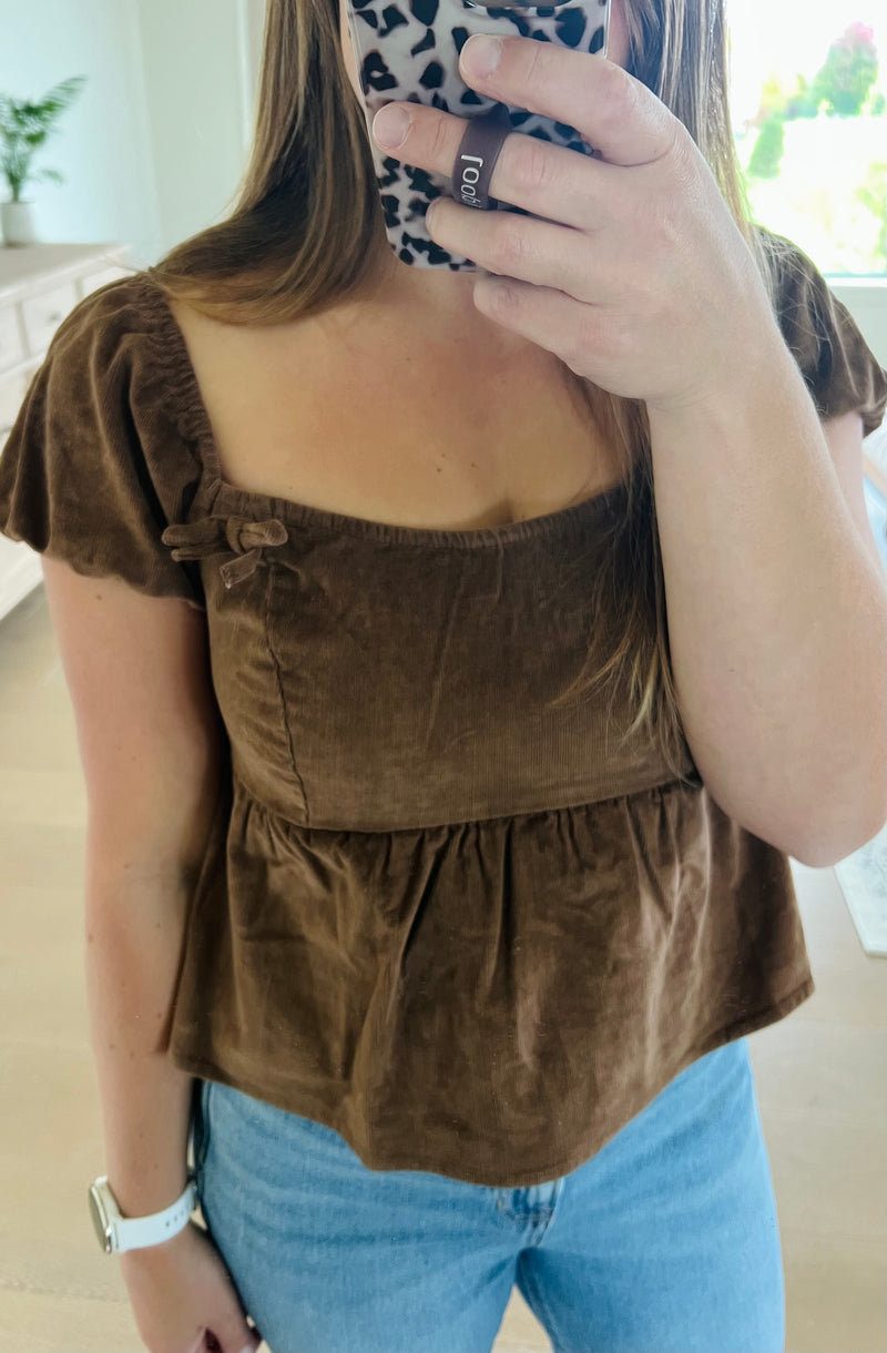 The Romantic Corduroy Top