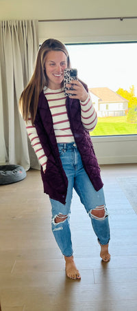 The Chantelle Striped Sweater Bodysuit