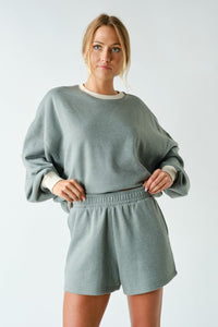 The Wendy Fleece Contrast Crewneck Set