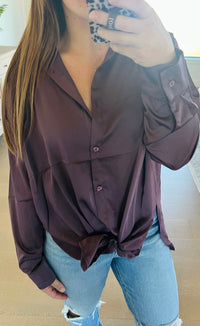The Sherri Oversized Satin Shirt