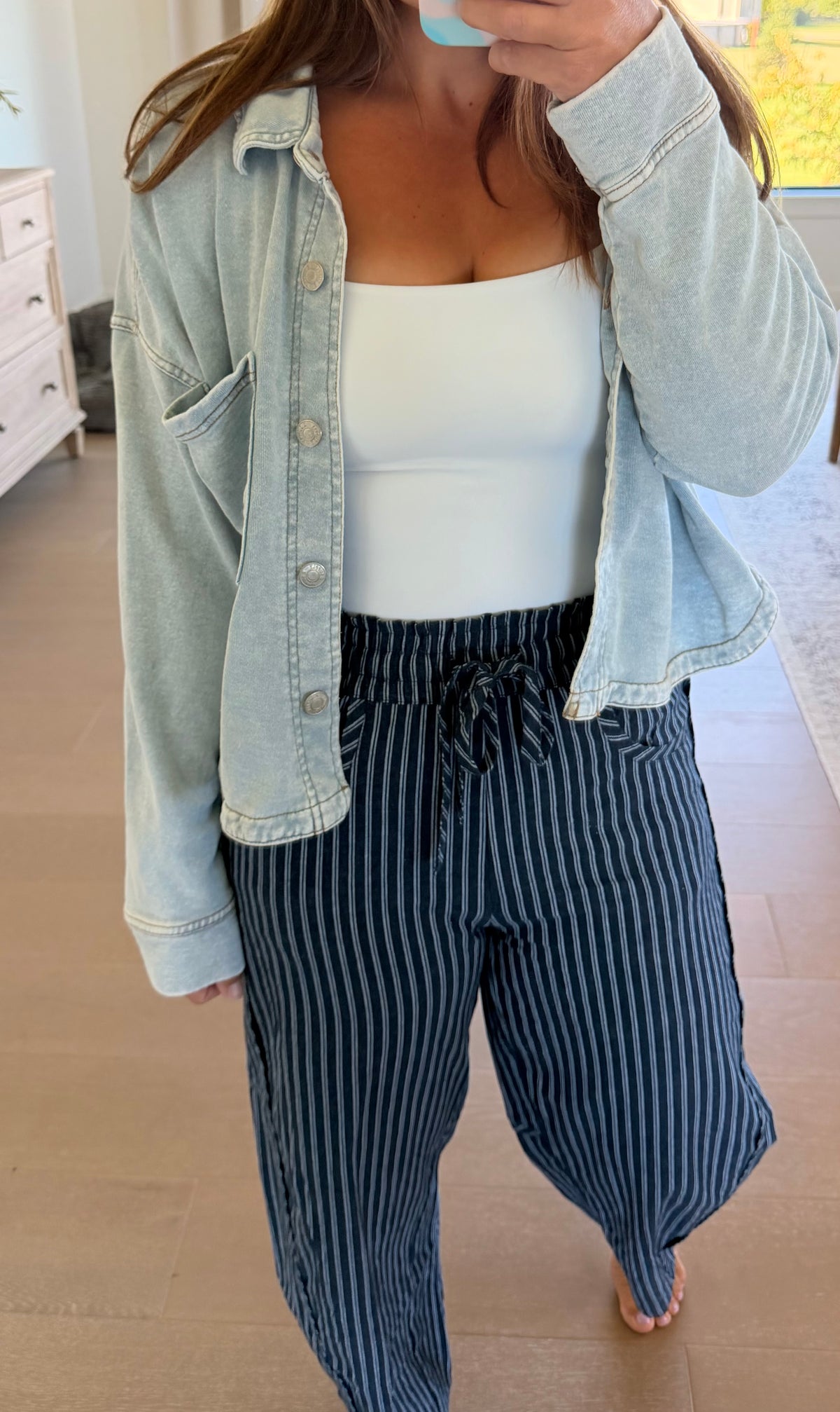 The Carmella Pinstripe Pants