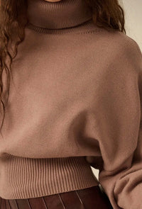 The Dirty Chai Banded Hem Turtleneck