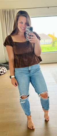 The Romantic Corduroy Top