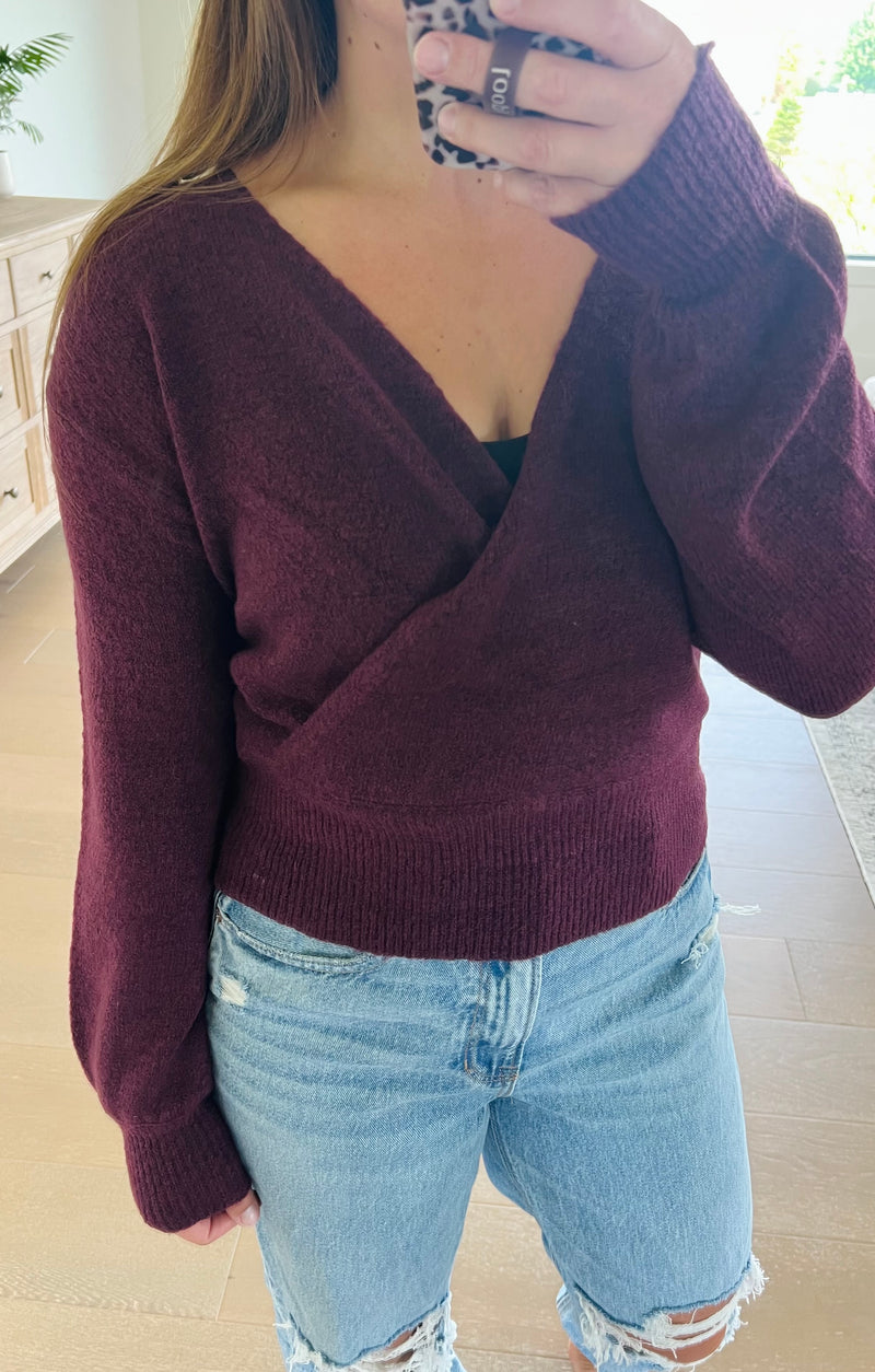 The Spiced Wrap Sweater