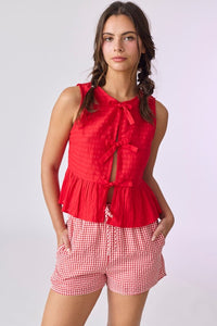 The Holly Tie Top