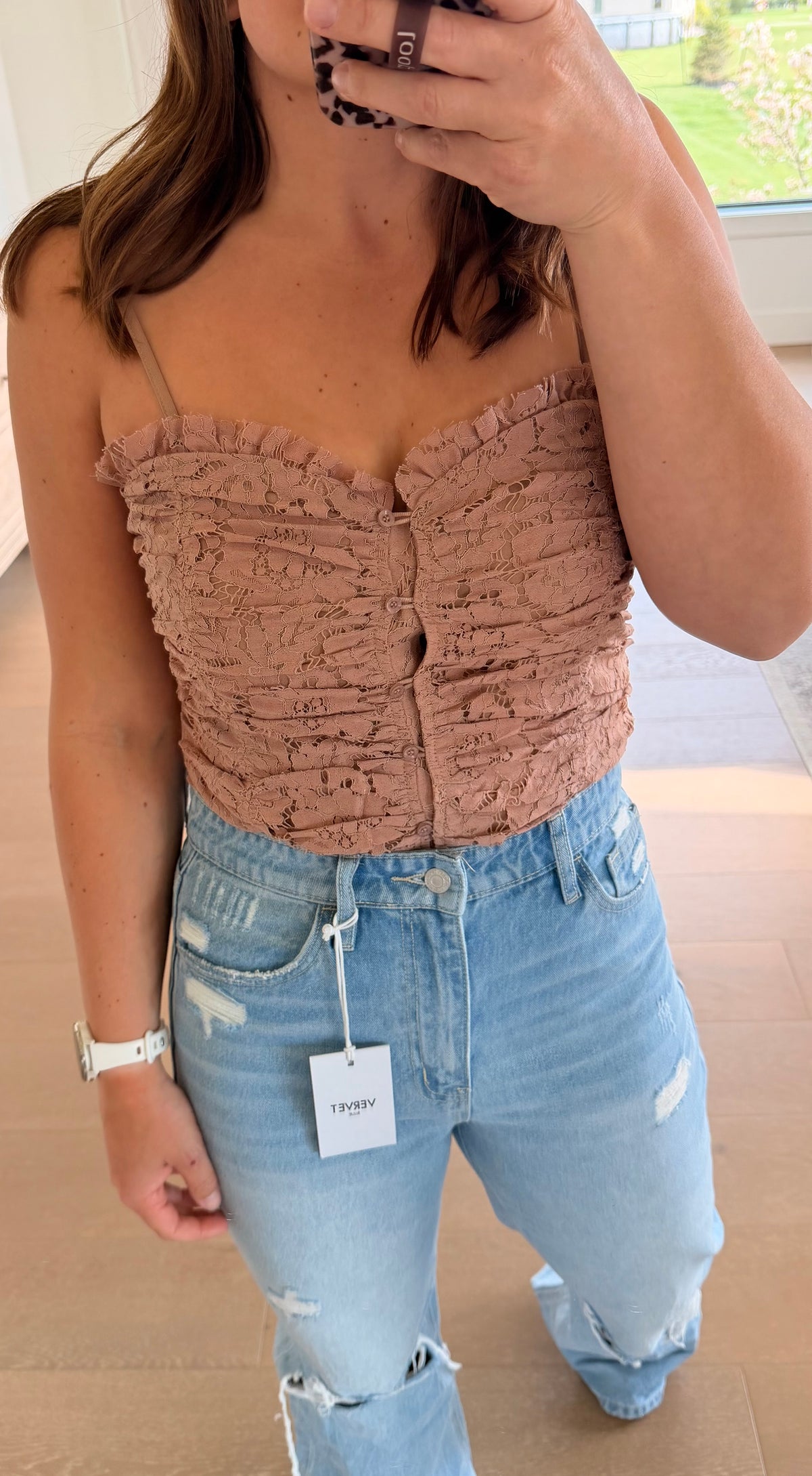 The Ella Sweetheart Button Front Bodysuit