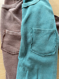 The Autumn Waffle Knit Tee