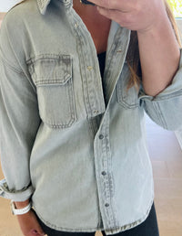 The Remi Relaxed Denim Top