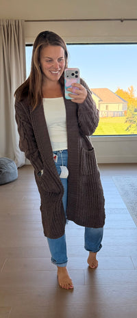 The Linger Cable Knit Cardigan