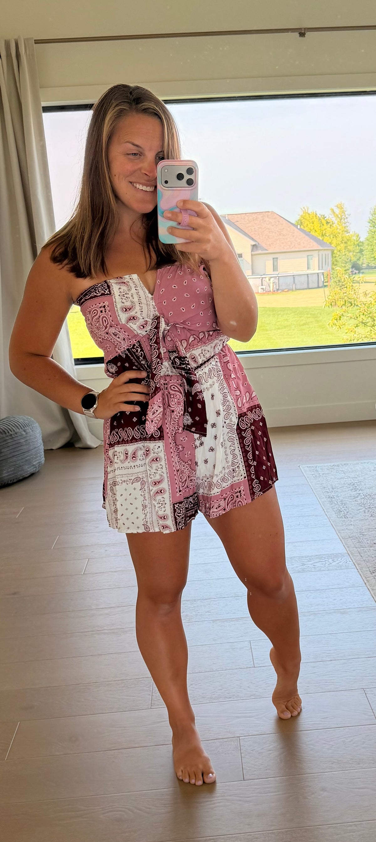 The Bandana Print Romper
