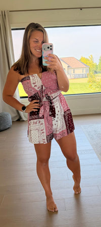 The Bandana Print Romper