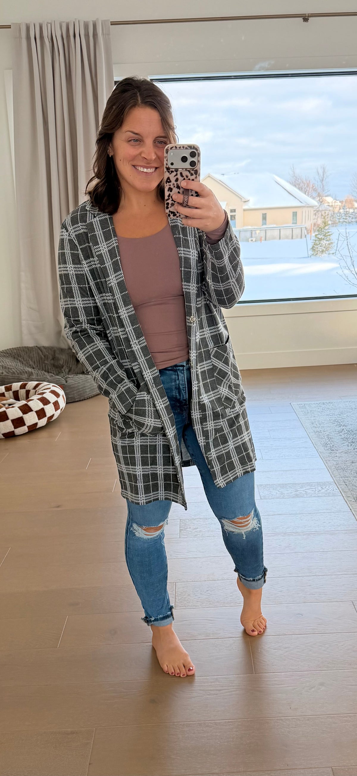 The Lucy Plaid Blazer Jacket