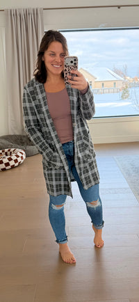 The Lucy Plaid Blazer Jacket