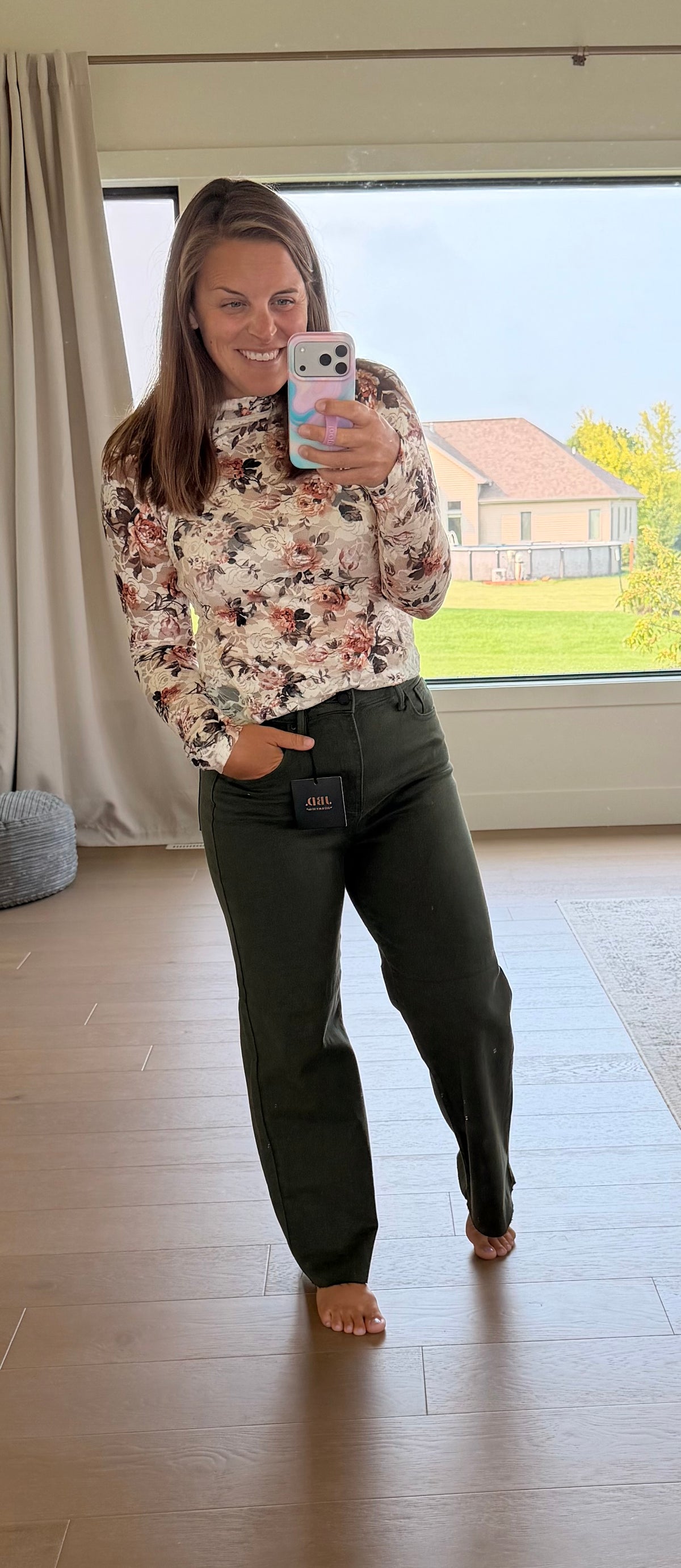 The Elise Floral Lace Top