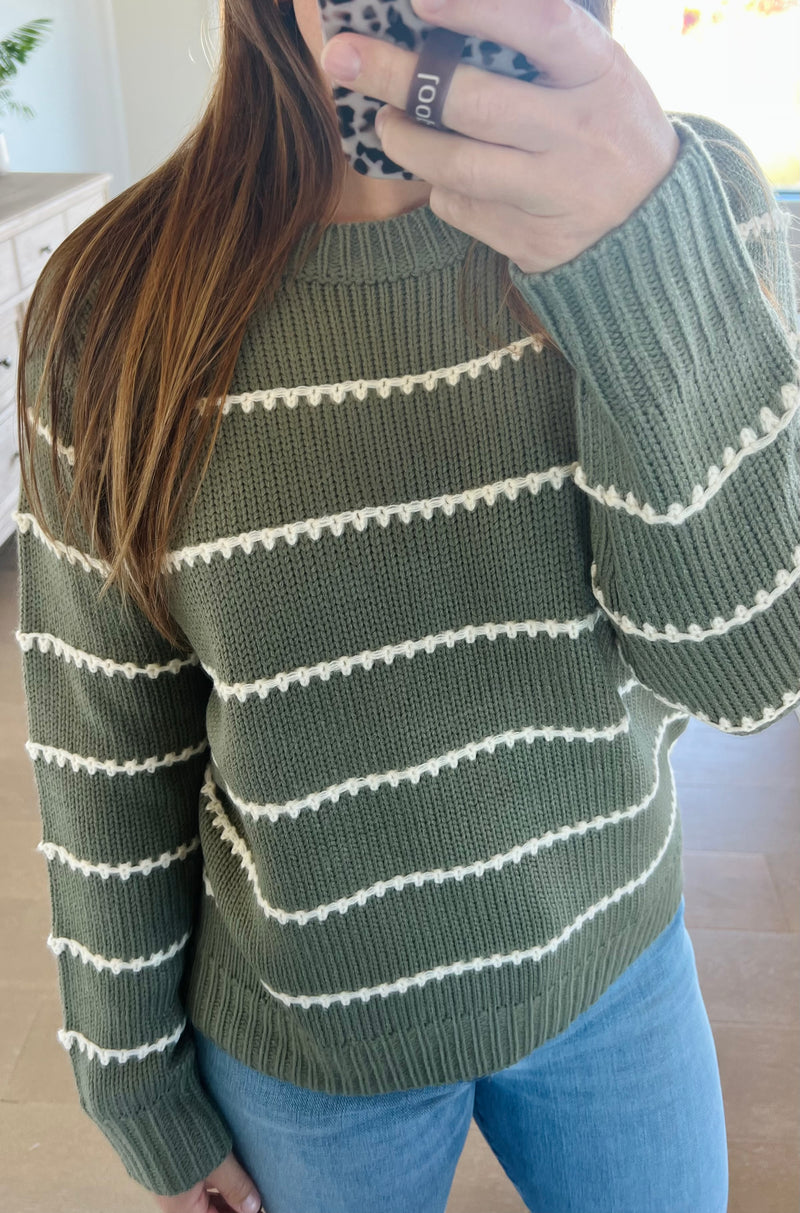 The Olive Stitch Sweater