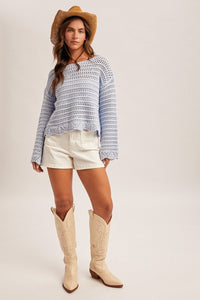 The Christy Open Knit Top
