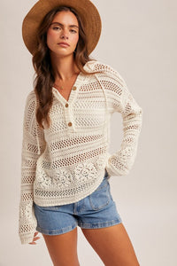 The Sand Dollar Crochet Hoodie