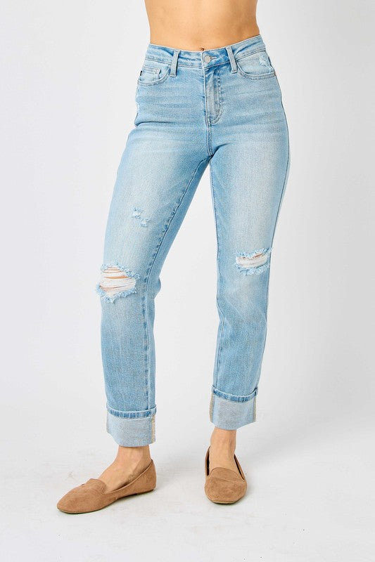 The American Midrise Cuffed Jeans