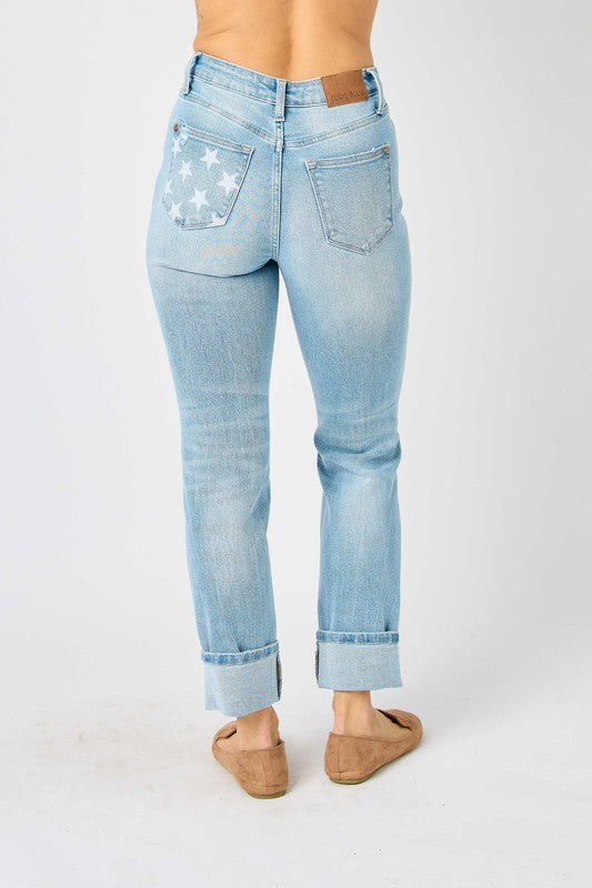 The American Midrise Cuffed Jeans