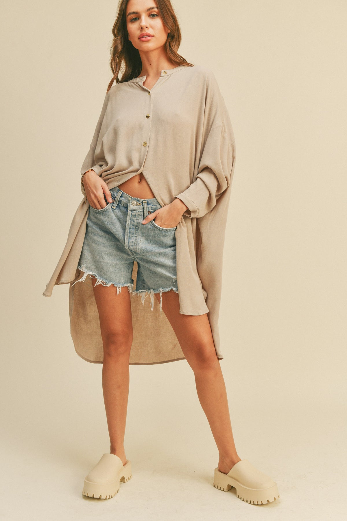 The Scarlett Oversized Button Down Shirt